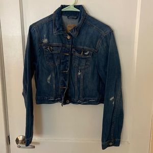 Hollister denim crop jacket